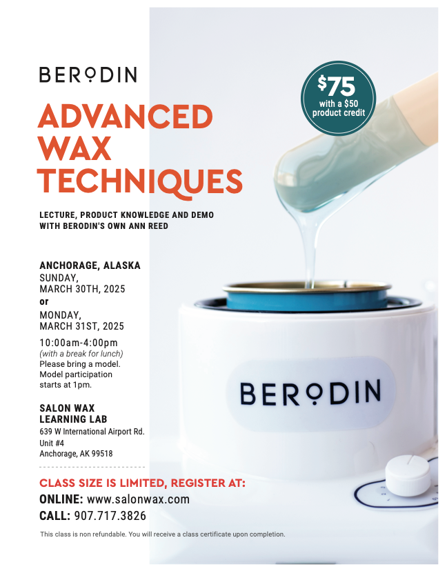 Berodin Advanced Wax Techniques with Ann Reed - March 31st 2025