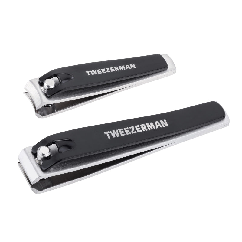 Tweezerman  Stainless Steel Nail Clipper Set With Black Handle