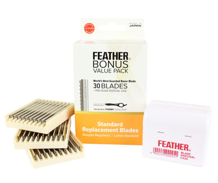 Feather Styling Razor Standard Blades Value - 30 Pack