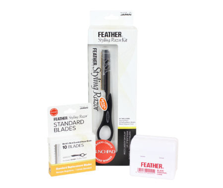 Feather Detail Styling Razor Kit