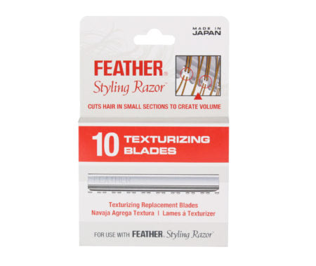 Feather Styling Razor Texturizing Blades - 10 Pack